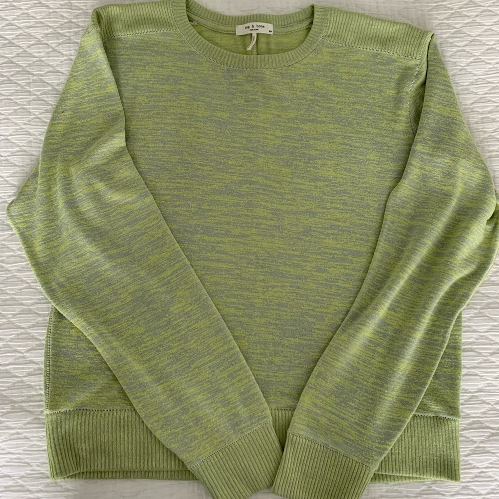 Rag and bone neon green sweater - S